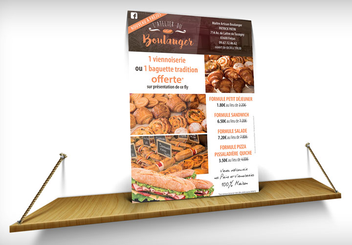 création de flyers dans le var