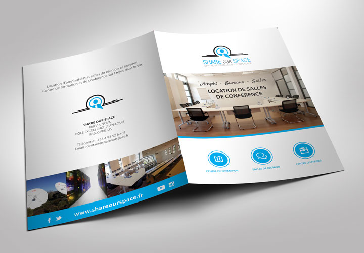 création de flyers dans le var