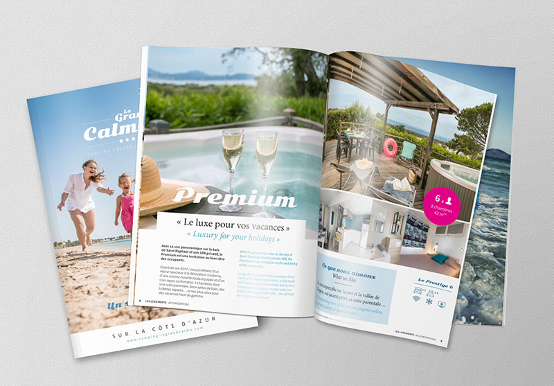 création de brochure camping var